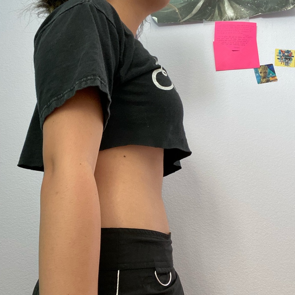 cropped element tee